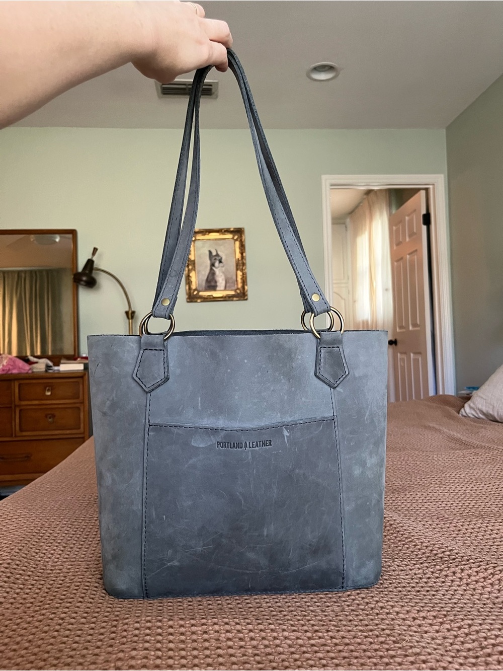 Portland Leather Storm Market Leather Tote